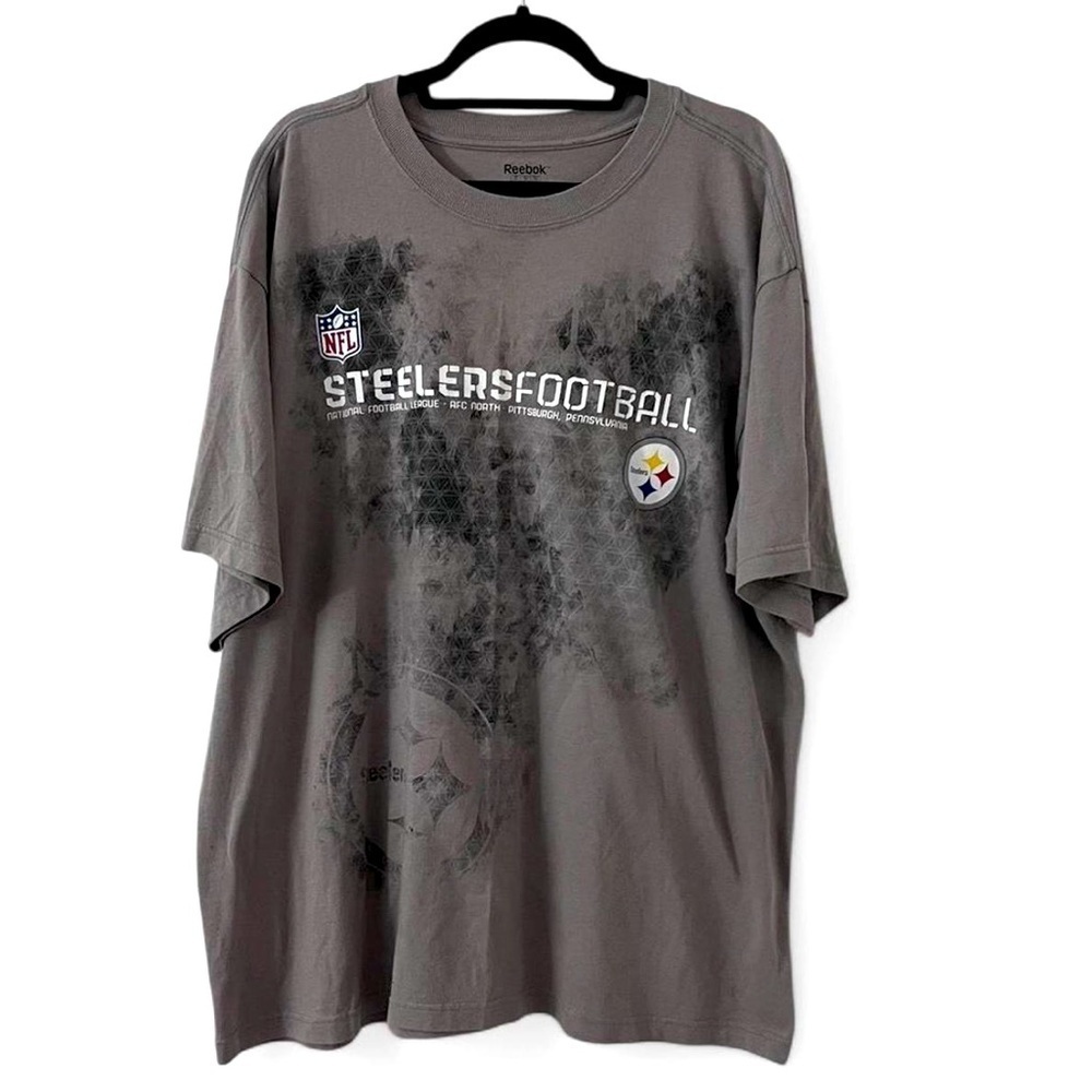 Reebok Men's Gray Steelers Football T-Shirt